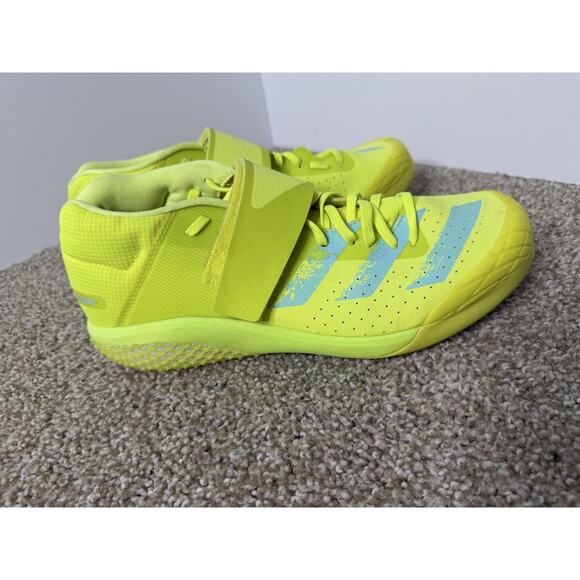 Adidas Adizero Javelin Track & Field Spikes Mens 11.5 Solar Yellow Cleats FW2241 main image 4